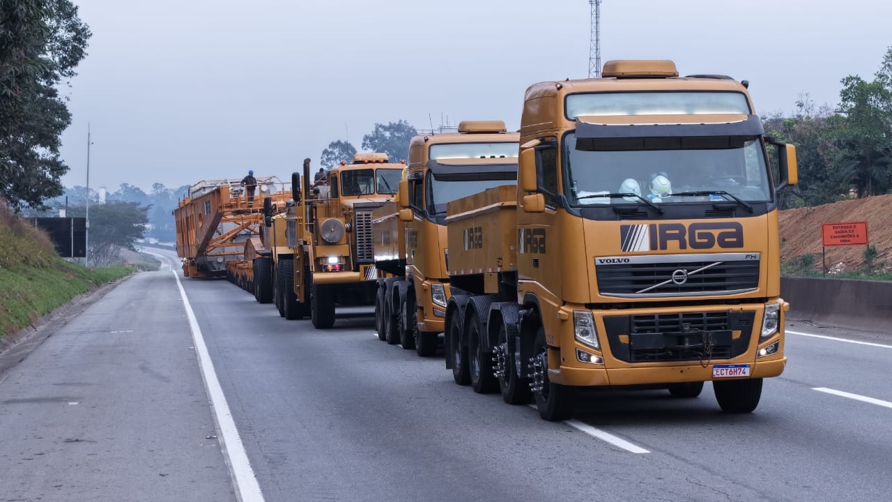 Carga especial causa interdições noturnas na via dutra a partir de hoje