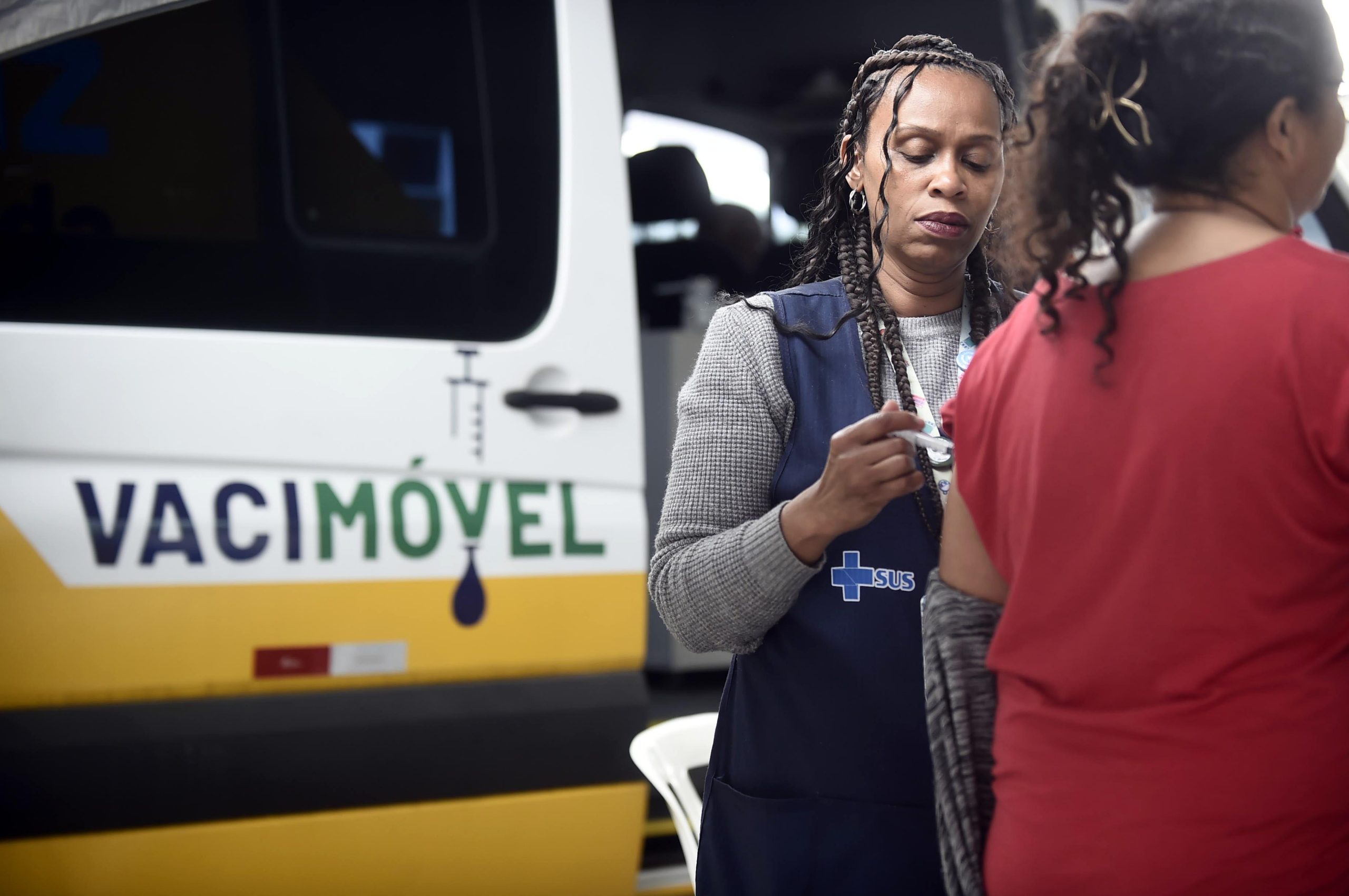 Vacimóvel estaciona no centro para impulsionar a vacinação